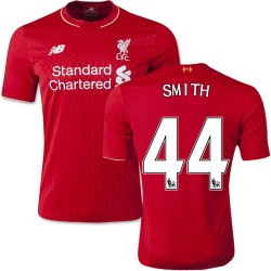 Men's 44 Brad Smith Liverpool FC Jersey - 15/16 England Football Club New Balance Replica Red Home Soccer Short Shirt