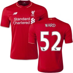 Youth 52 Danny Ward Liverpool FC Jersey - 15/16 England Football Club New Balance Authentic Red Home Soccer Short Shirt